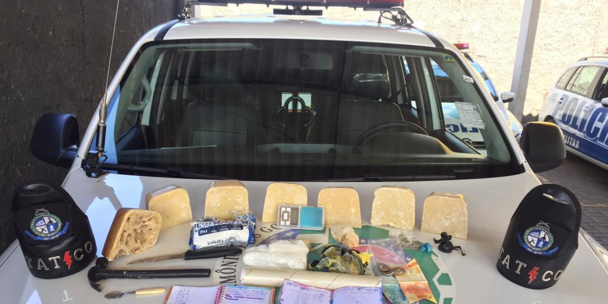 Tático do 38º BPM efetua prisão de suspeitos de tráfico