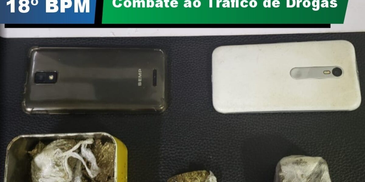 Tático Móvel em Catalão prende traficantes.