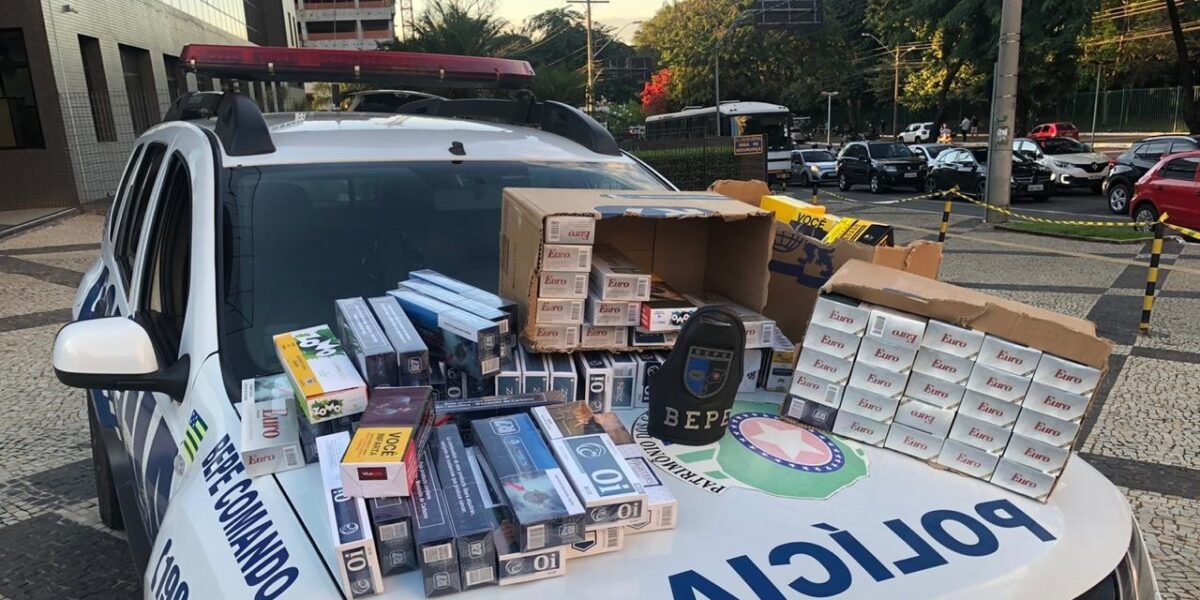 BEPE apreende cigarros contrabandeados e prende suspeito em flagrante