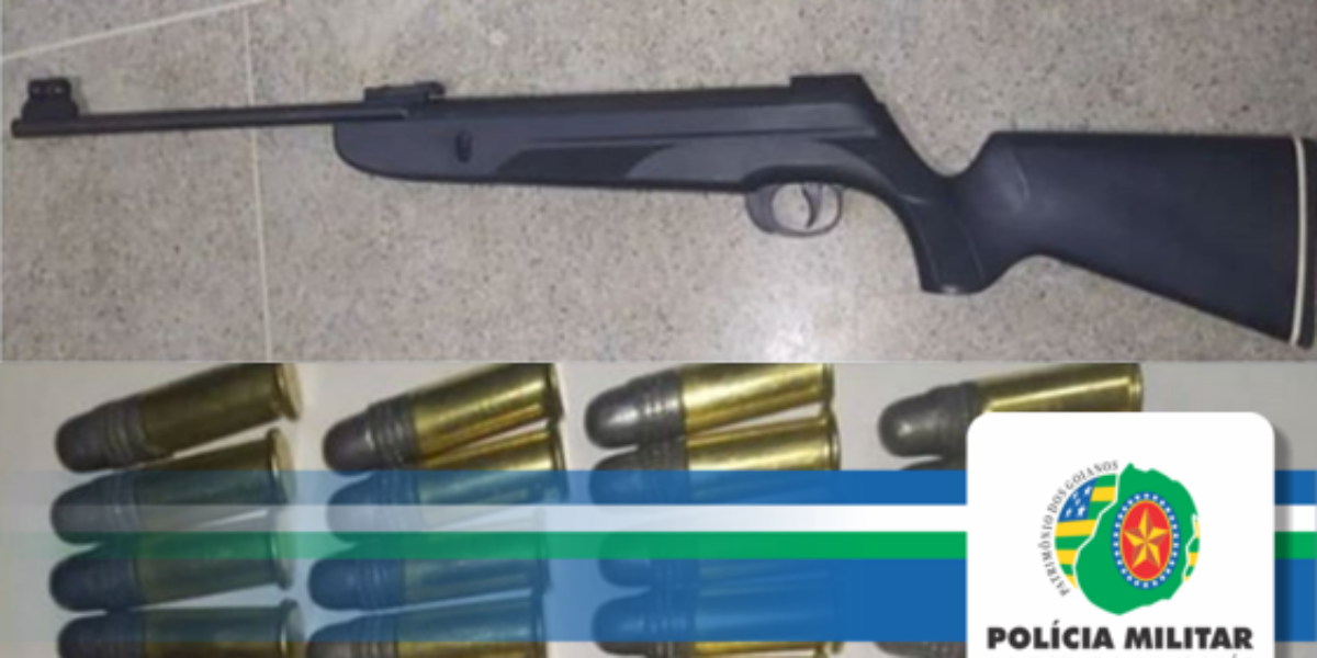 Homem é preso em Itaberaí por a posse ilegal de arma de fogo.