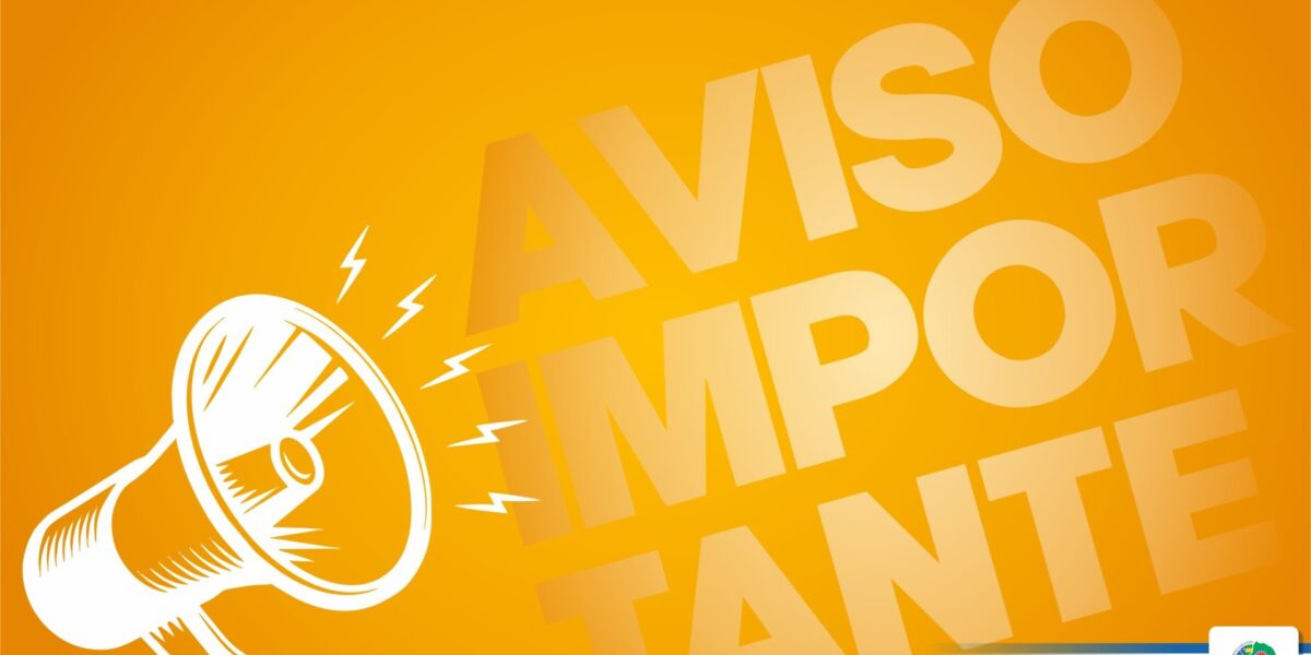 Aviso: paralisação de obra da PMGO