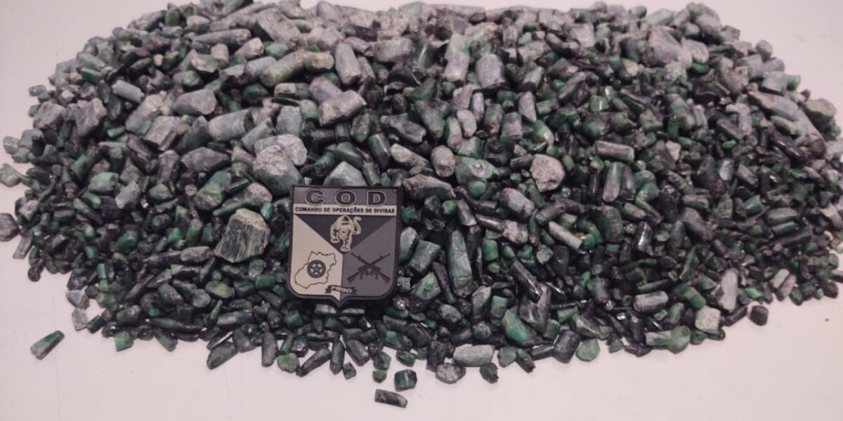 COD apreende esmeraldas avaliadas em 3,2 milhões de reais
