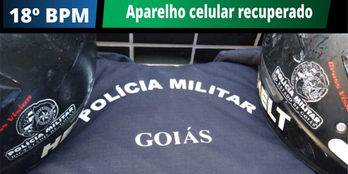 18º BPM prendeu um suspeito de receptação em Catalão
