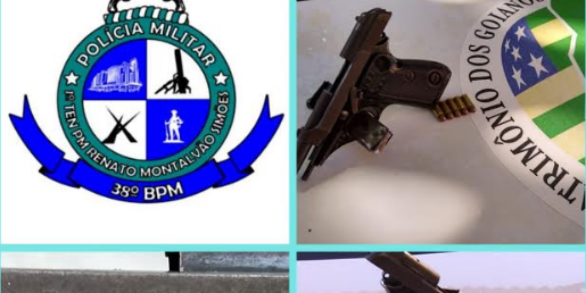 PM apreende arma em ocorrência de tentativa de suicídio.