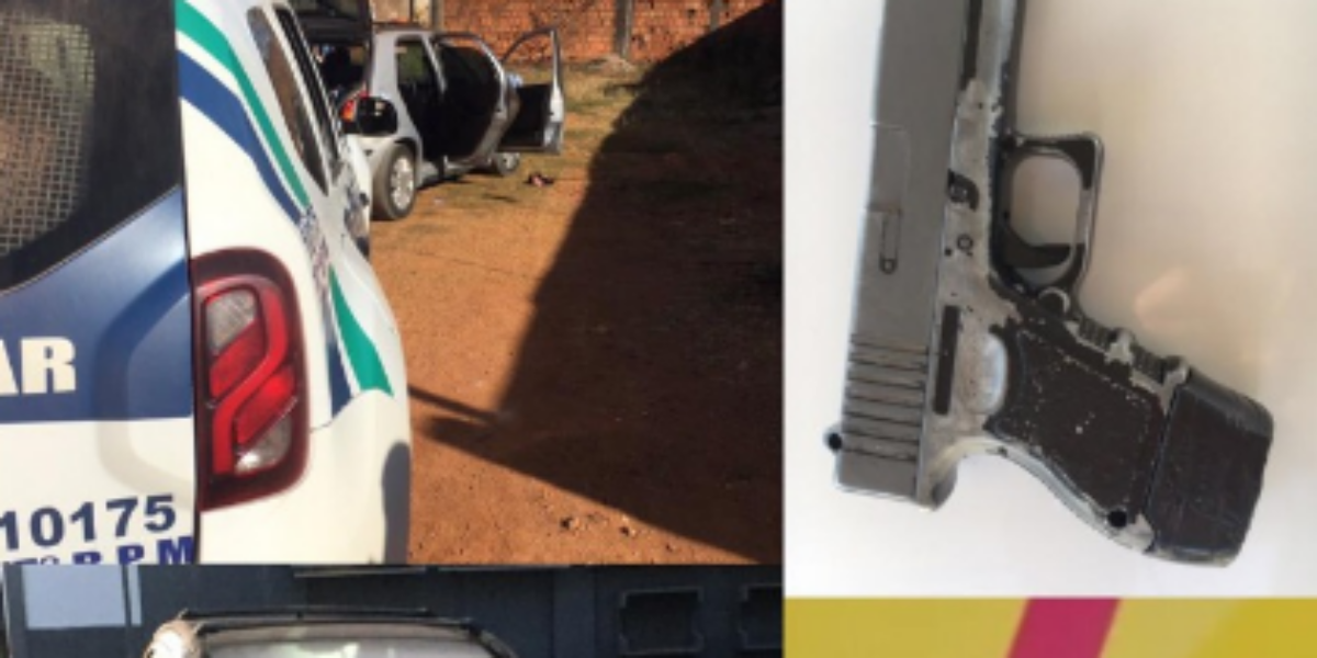 PM recupera veículo roubado e apreende menor em Águas Lindas.