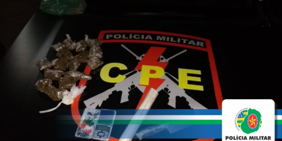 PMGO no combate ao crime de homicídio e tráfico de drogas.