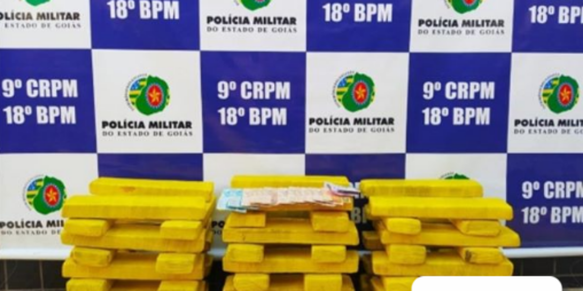 Polícia Militar em Catalão no combate ao tráfico interestadual de drogas.