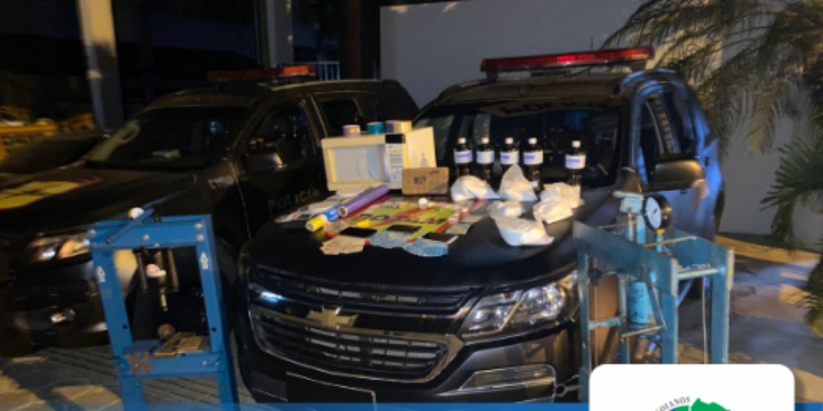 ROTAM desarticula laboratório de  drogas.