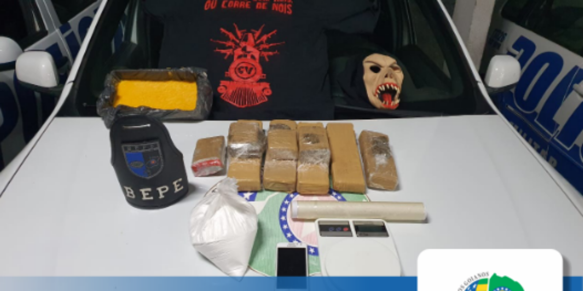 Traficante é preso pela PM no Jardim Cerrado.