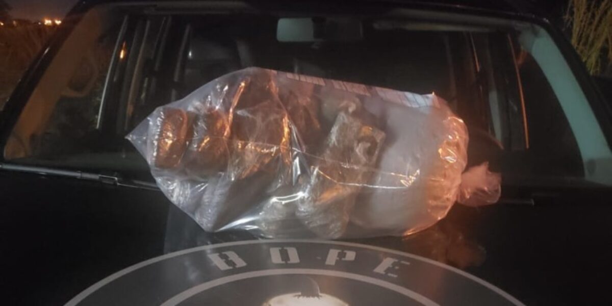 BOPE apreende grande quantidade de drogas em Aparecida de Goiânia – GO.