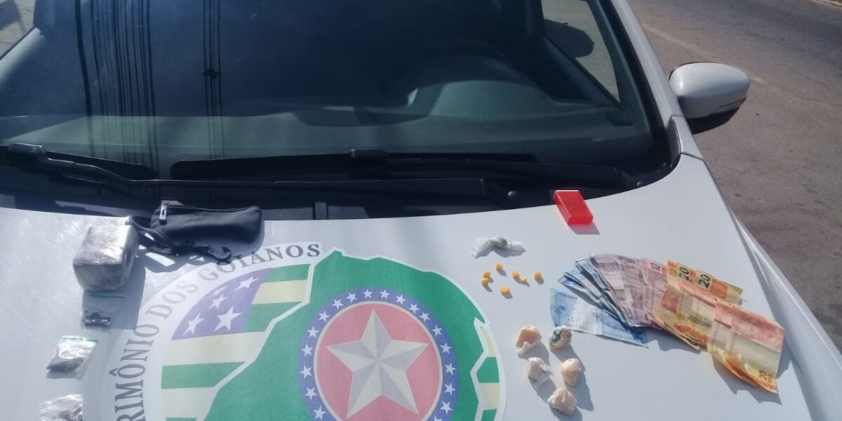 Casal é detido por tráfico de drogas no setor Jardim Dom Fernando, em Goiânia-GO