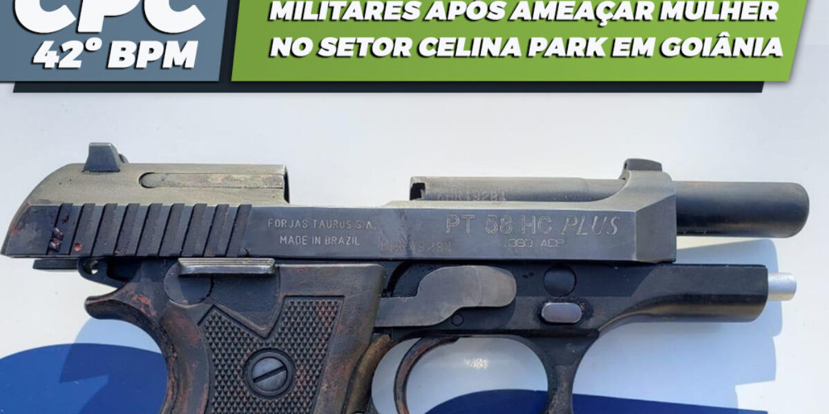 Suspeito confronta com policiais militares após ameaçar mulher no Setor Celina Park em Goiânia