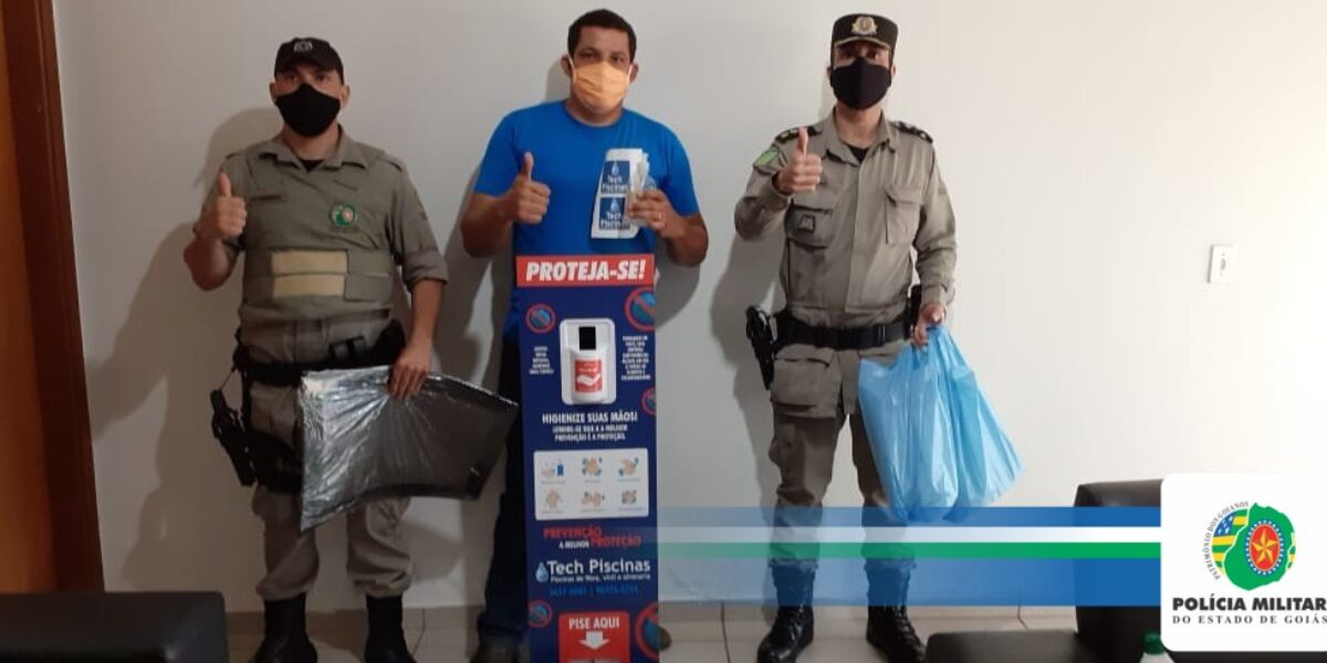 Empresário doa materiais para evitar disseminação de COVID-19 à 12ª CIPM