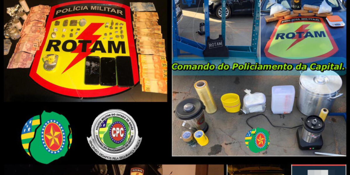 Polícia Militar através da ROTAM prende nove pessoas em flagrante em menos de 24 horas