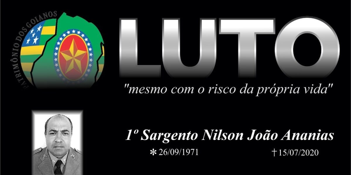 Nota de falecimento: 1° sargento Nilson João Ananias