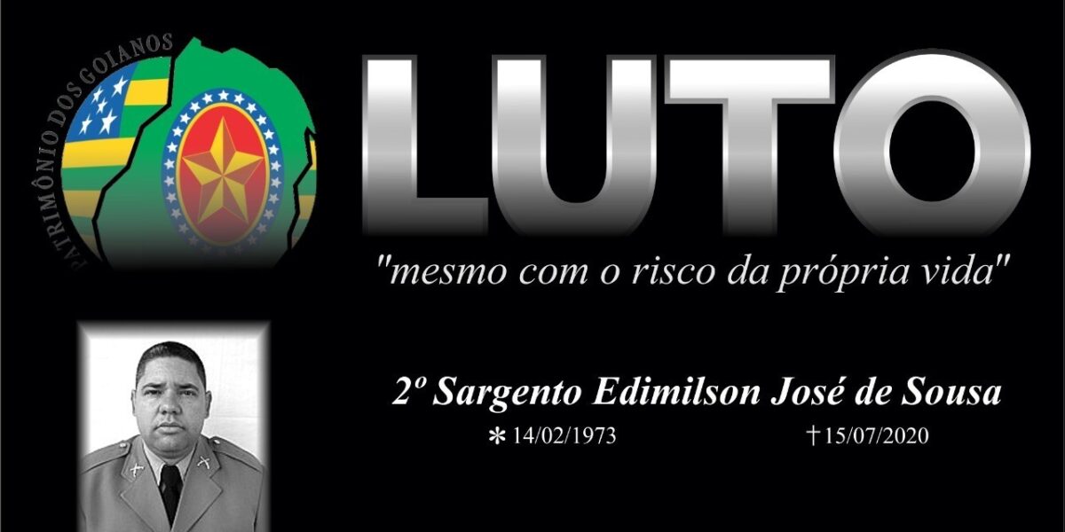 Nota de falecimento: 2° sargento Edimilson José de Sousa
