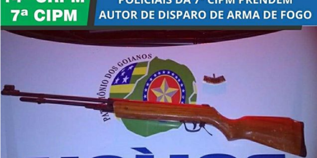 PMGO prende autor de disparos de arma de fogo em Chapadão do Céu