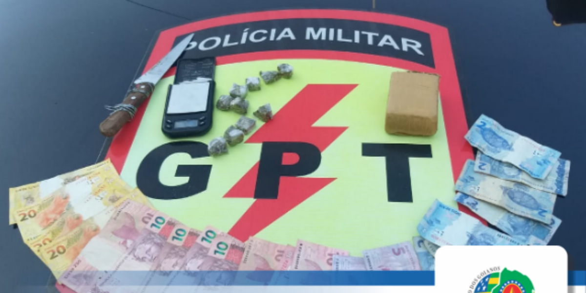 PMGO realiza prisão de traficantes em Doverlândia.