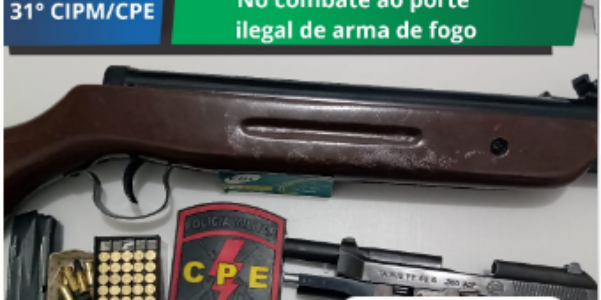 Polícia Militar no combate ao porte ilegal de arma de fogo  