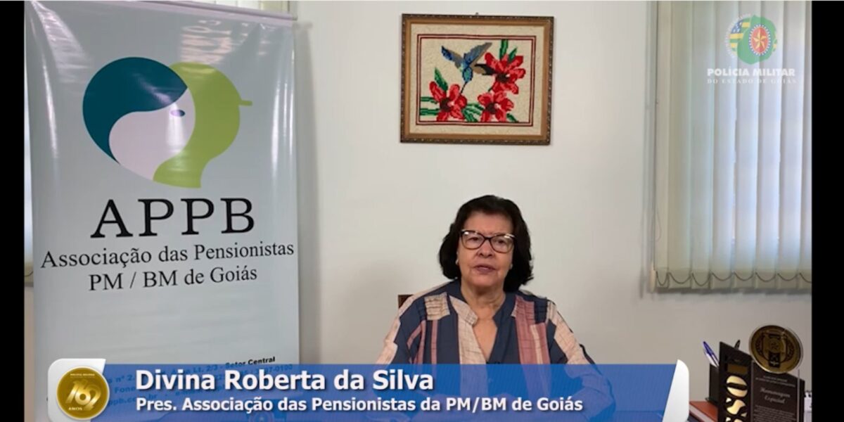 Presidente da Associação das Pensionistas PM/BM parabeniza a PMGO que completará 162 anos de criação