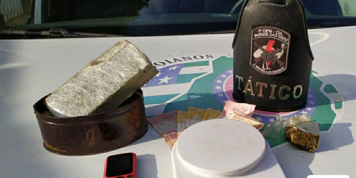 Tático da 7ª CIPM prende mais um suspeito de tráfico em Mineiros