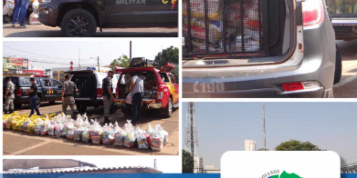 PMGO é convidada e participa da entrega de centenas de cestas básicas promovida pela CUFA