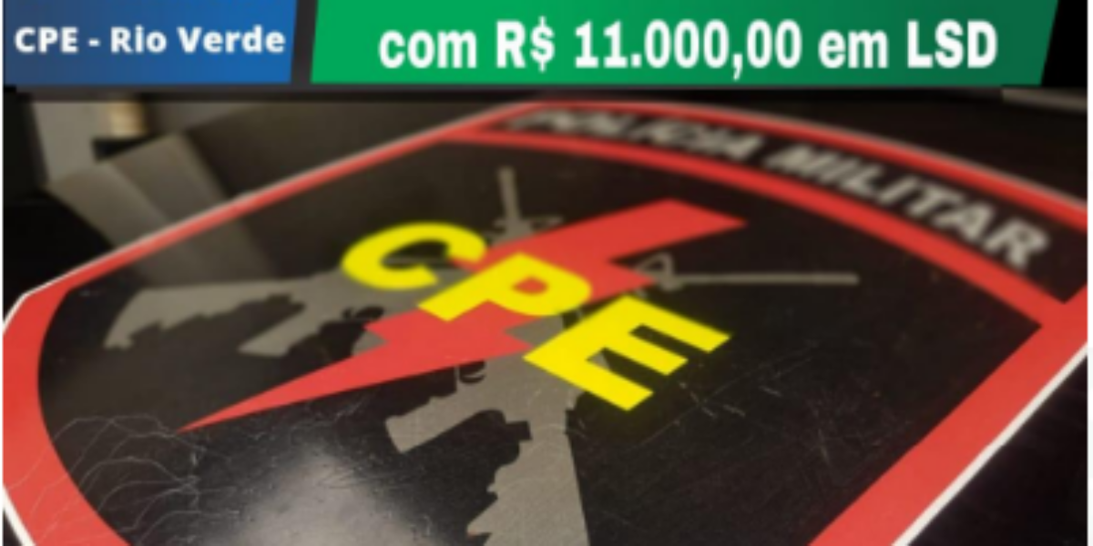 PMGO apreende menor em Rio Verde com LSD