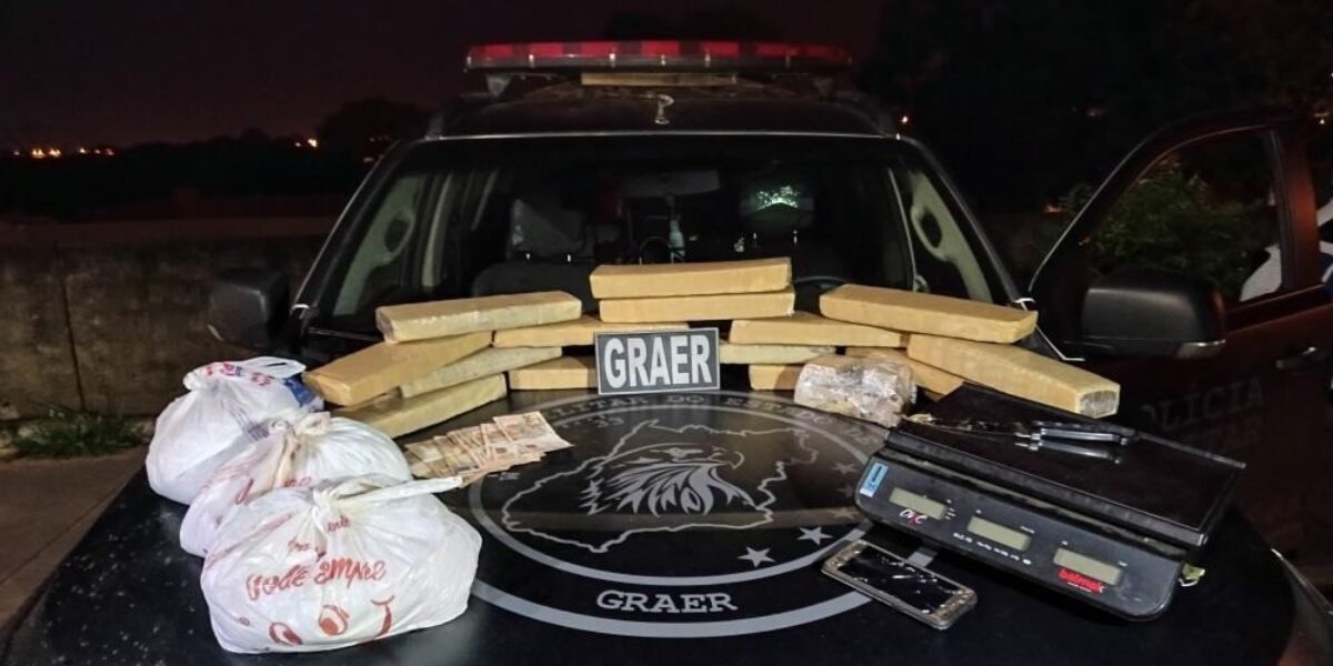 GRAER Prende Traficante de Drogas no Jardim Tiradentes, em Aparecida de Goiânia-GO