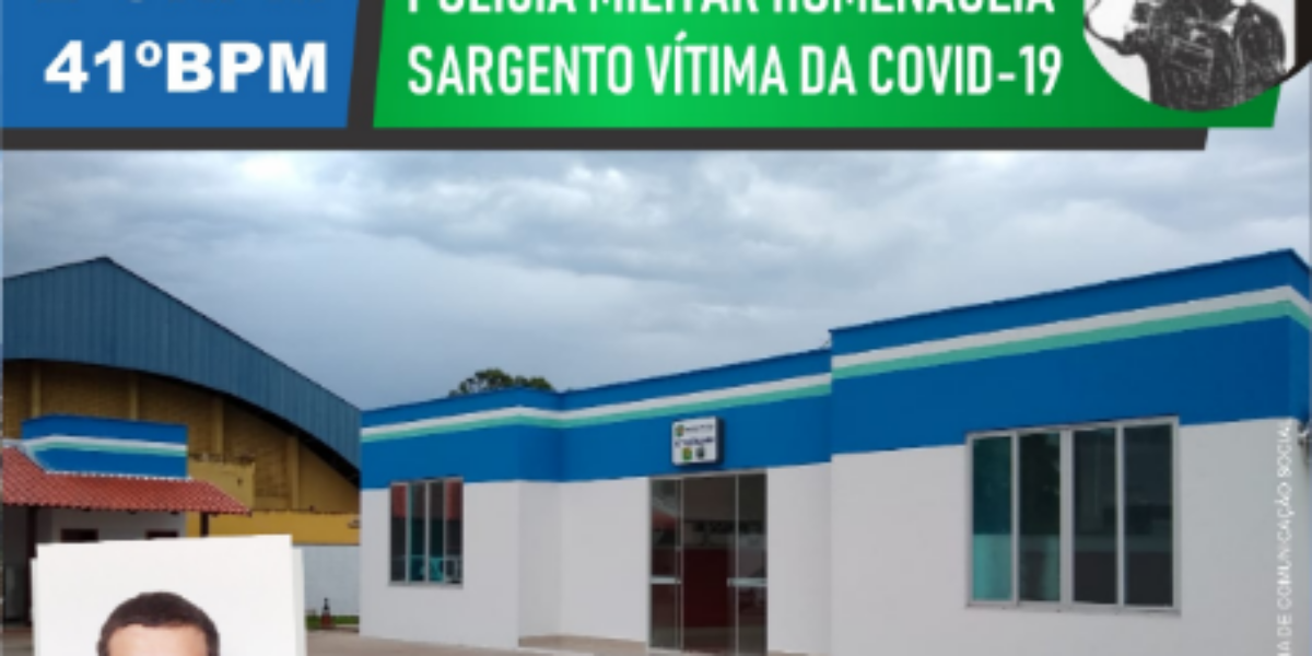 Polícia Militar homenageia sargento vítima da Covid-19