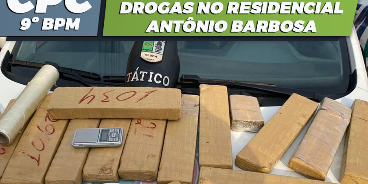 Traficante é preso com drogas no Residencial Antônio Barbosa
