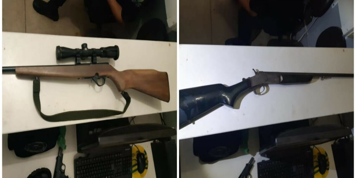 Dois indivíduos são presos acusados de disparar e matar três cavalos na zona rural