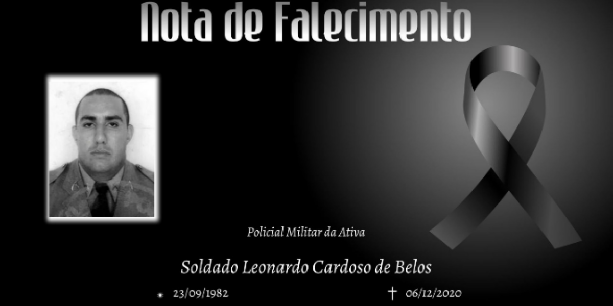 Nota de Falecimento: SD Leonardo Cardoso De Belos