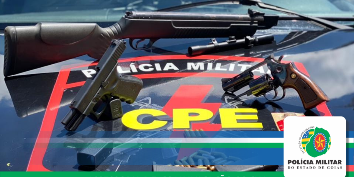 CPE apreende armas de fogo em Trindade