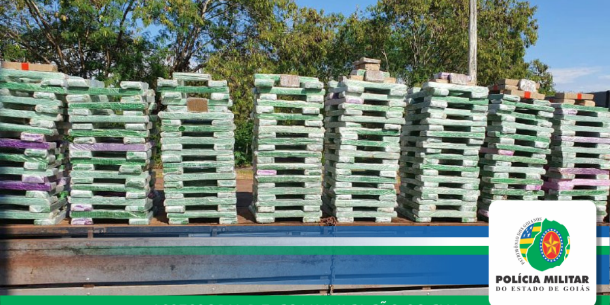 Forças de segurança apreendem 700 quilos de maconha em Aragarças-Go.