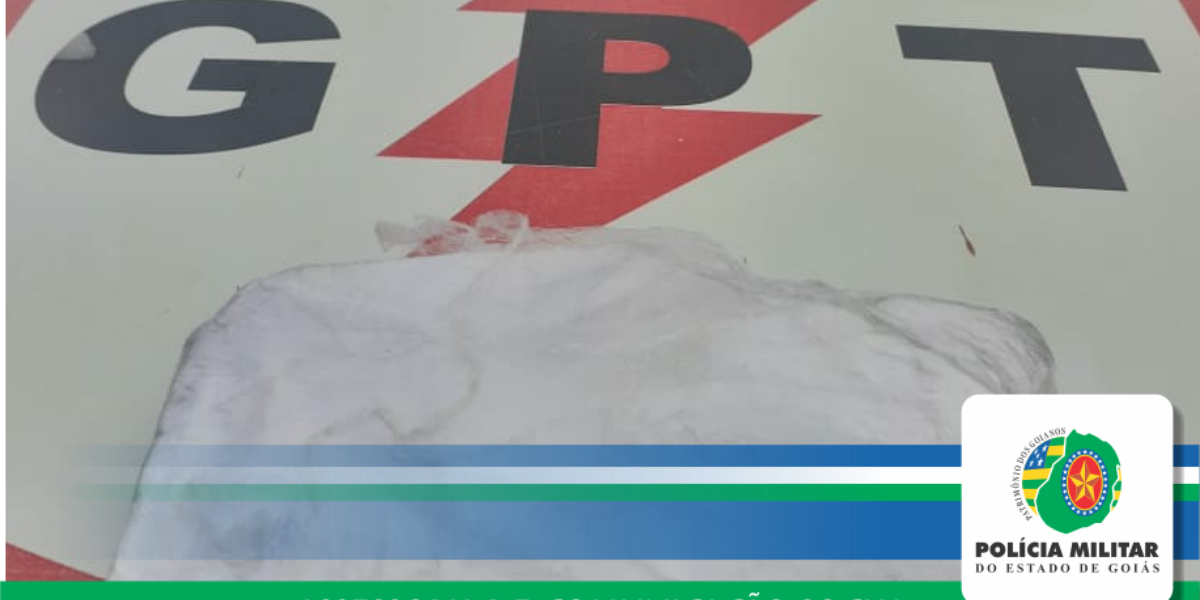 No nordeste goiano, GPT/42ª CIPM apreende carregamento de droga avaliado em cerca de 50 mil reais