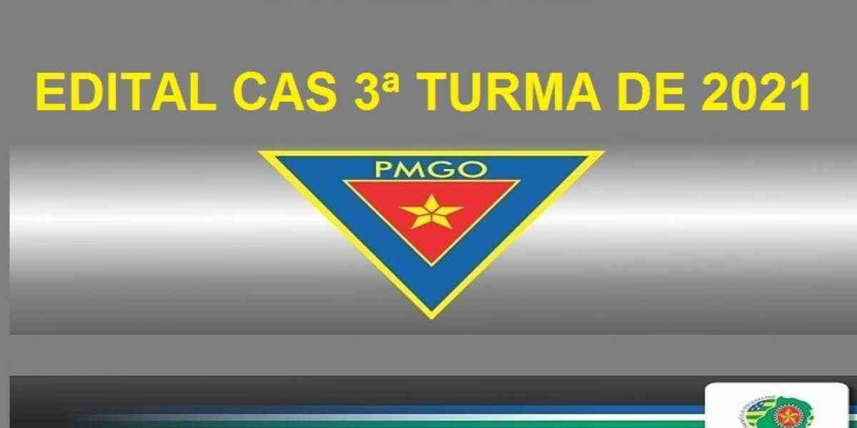 Edital CAS 3ª Turma/2021.