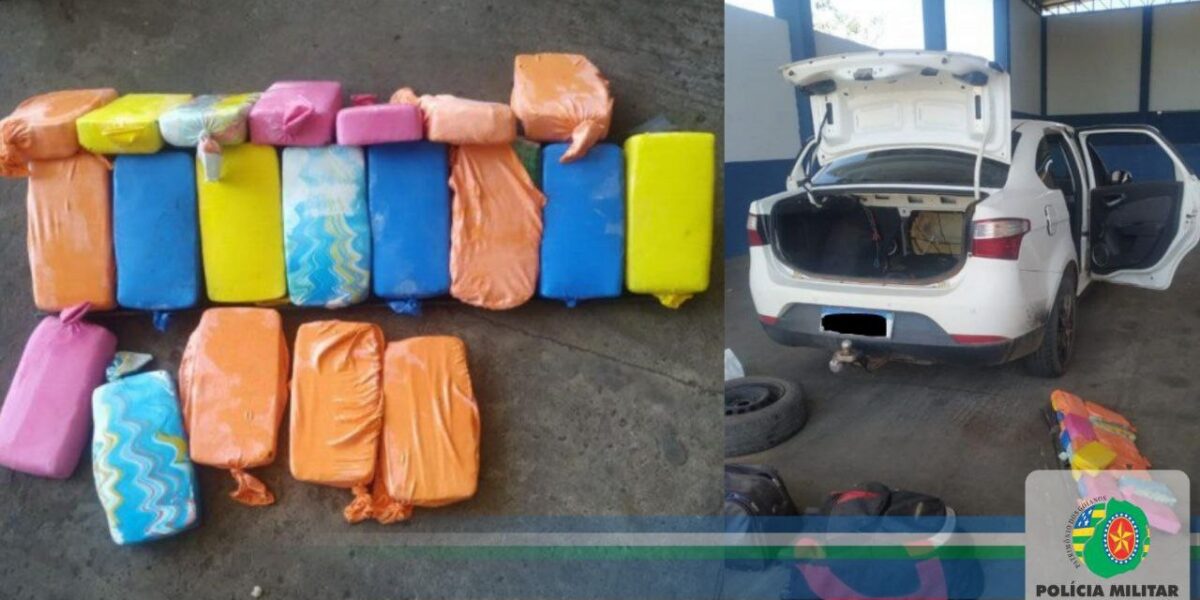 Ação integrada entre PMGO, PMMT e PRF apreende pasta base de cocaína na região sudoeste do estado