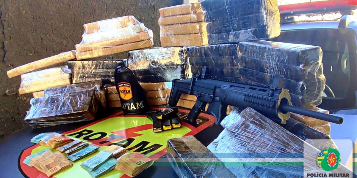 ROTAM apreende 100 quilos de maconha