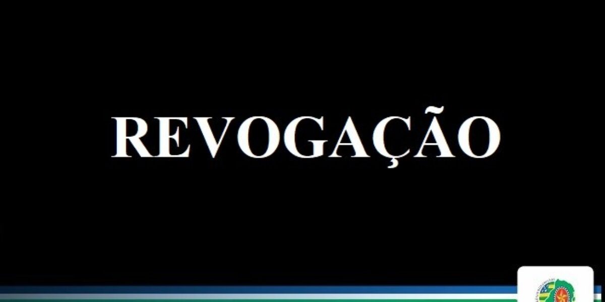 RATIFICAÇÃO DE REVOGAÇÃO DO PREGÃO ELETRÔNICO Nº 001/2021