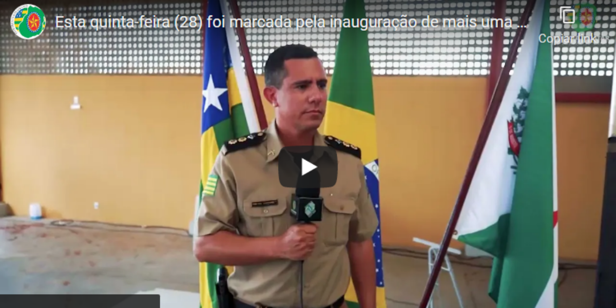 Inauguração de mais uma unidade do CEPMG em Rio Verde(GO) e assunção de Comando