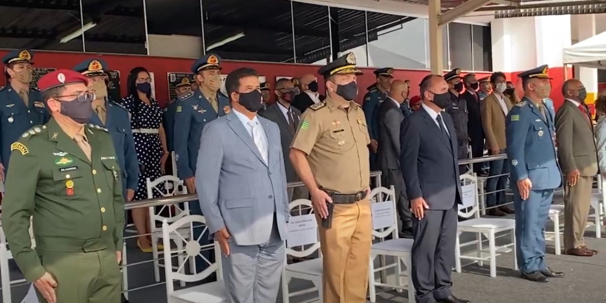Solenidade de comemoração dos 32 anos de emancipação do Corpo de Bombeiros Militar de Goiás