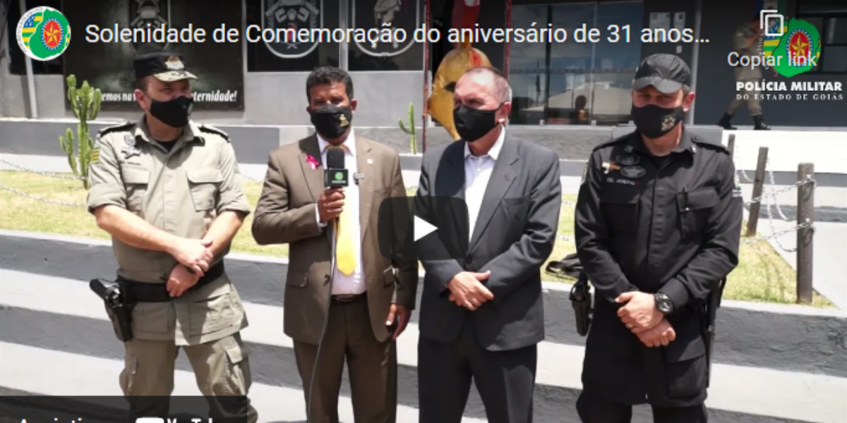 Solenidade em comemoração ao Aniversário de 31 anos do Batalhão de Choque