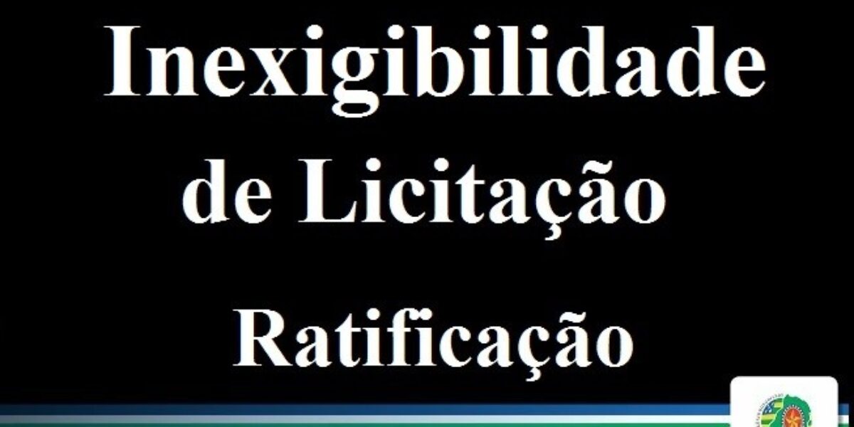 EXTRATO DECLARAÇÃO DE INEXIGIBILIDADE nº 05/2021