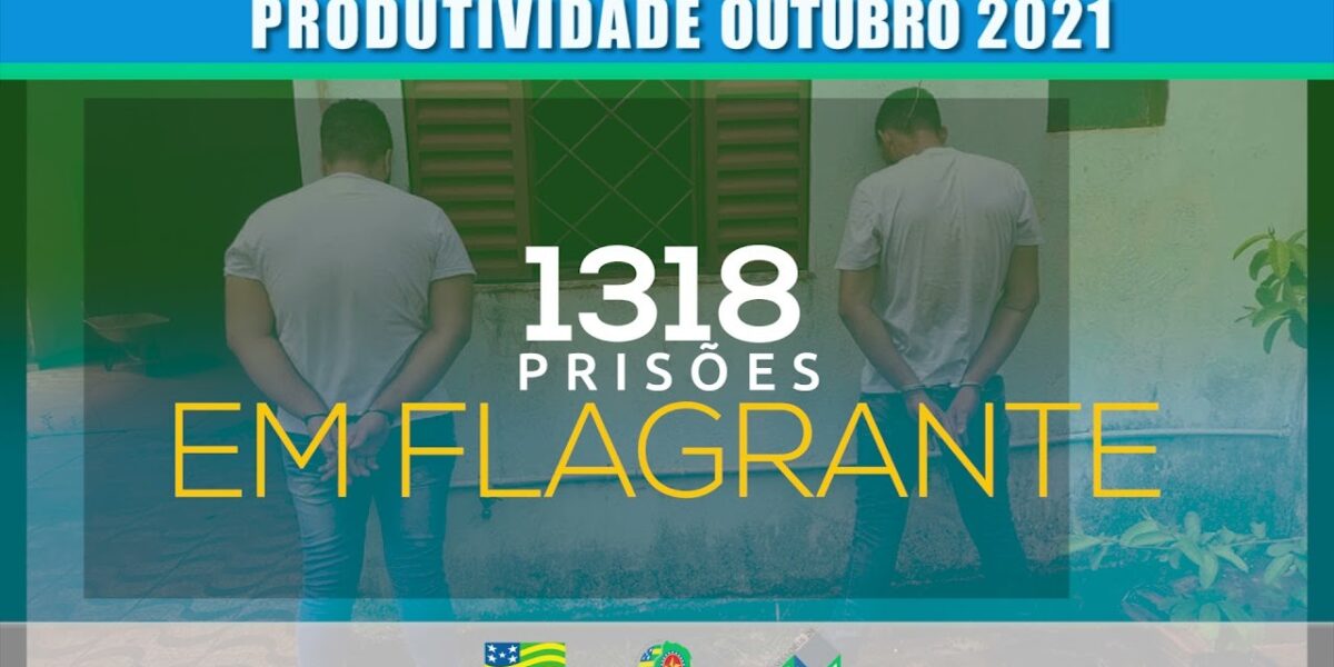Produtividade do mês de outubro PMGO
