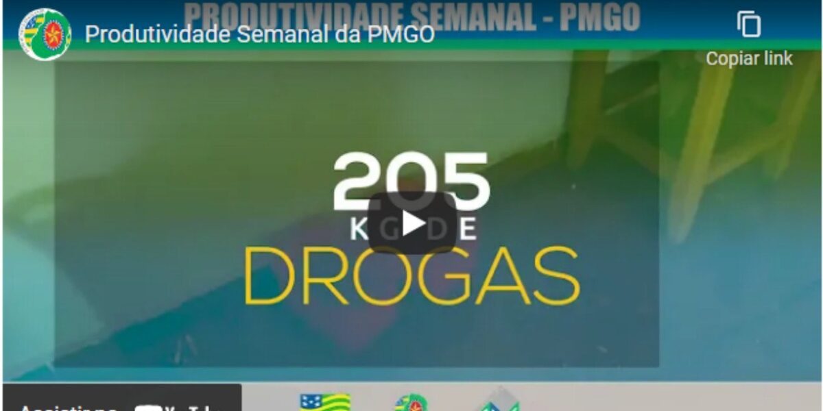 Produtividade Semanal da PMGO