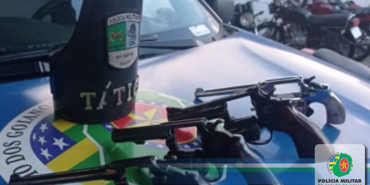 9º BPM: apreende quatro armas de fogo no Jardim Guanabara