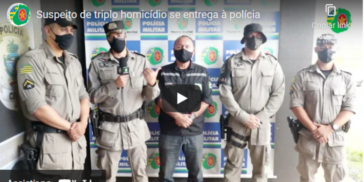 Suspeito de triplo homicídio em Corumbá, Wanderson Matos Protácio, se entrega à polícia