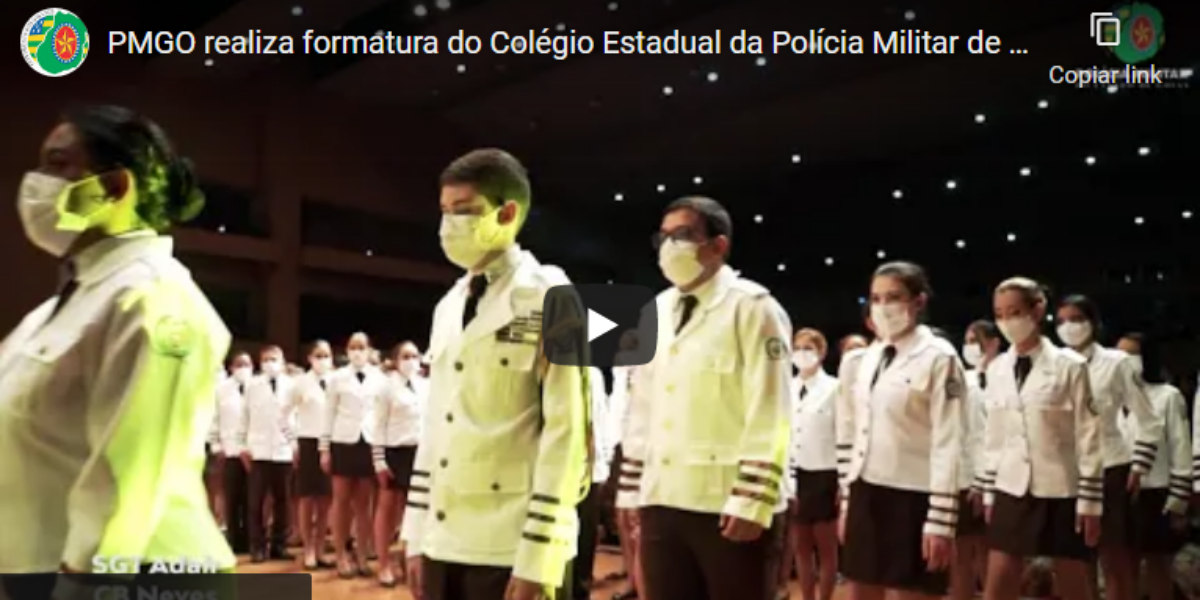 PMGO realiza formatura do Colégio Estadual da Polícia Militar de Goiás Hugo de Carvalho Ramos