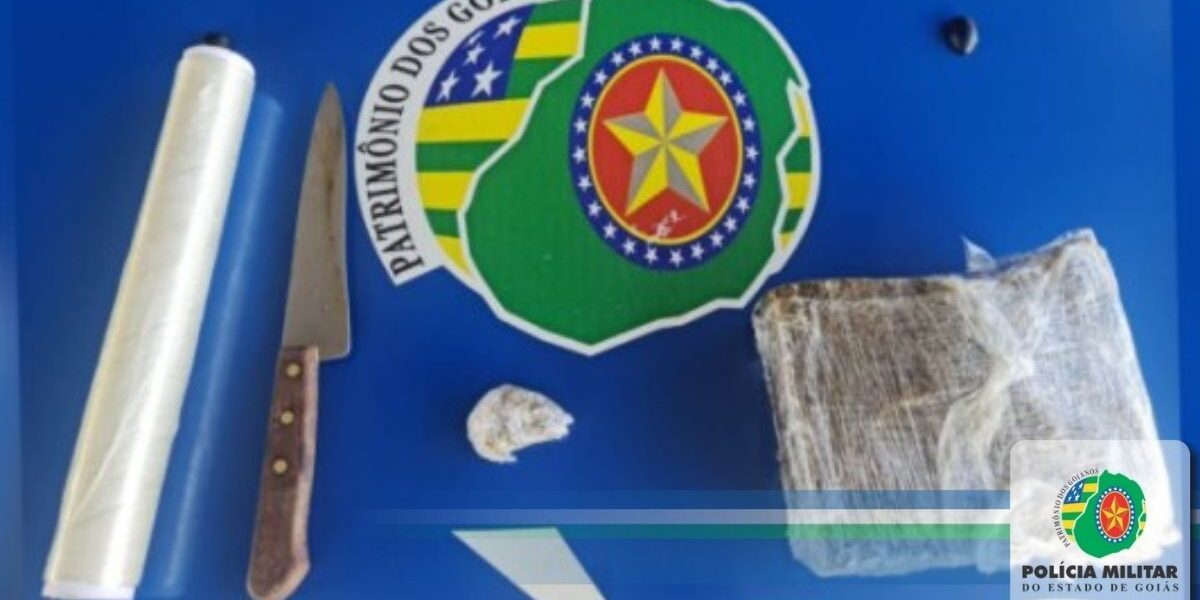 PMs do 13º BPM apreendem 1kg de skunk no setor Goiânia 2 