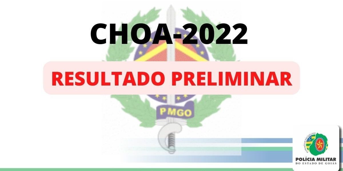 CHOA 2022 – Resultado preliminar